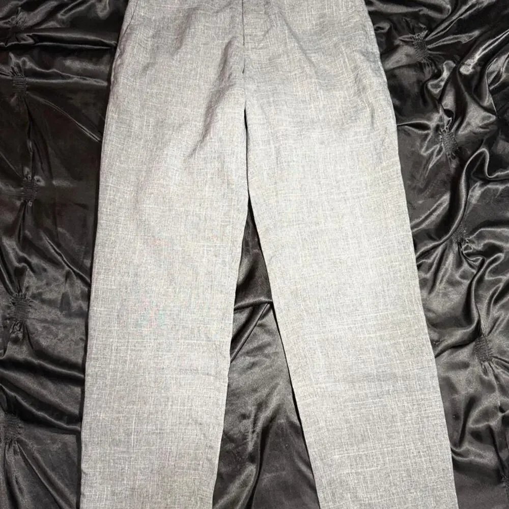 H&M gray linen blend pants